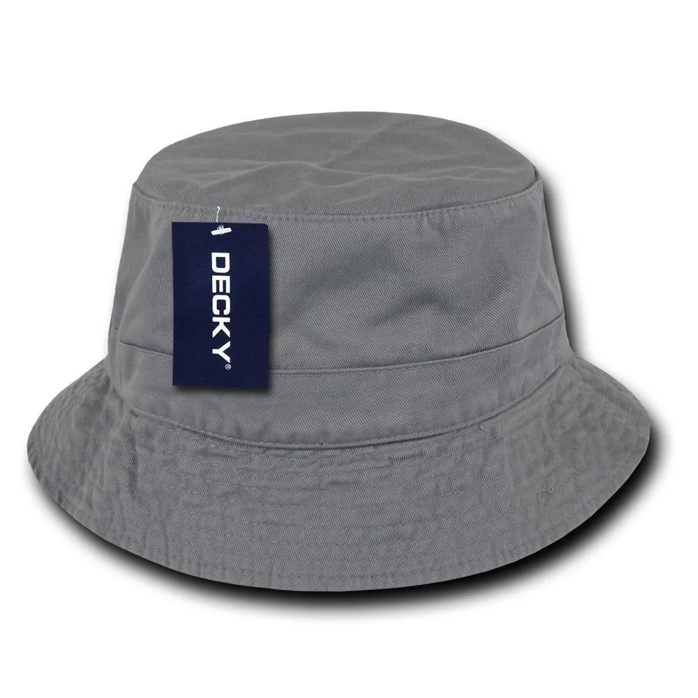 1 Dozen Decky Fisherman'S Bucket Washed Chino Twill Hat Hats Cotton Wholesale