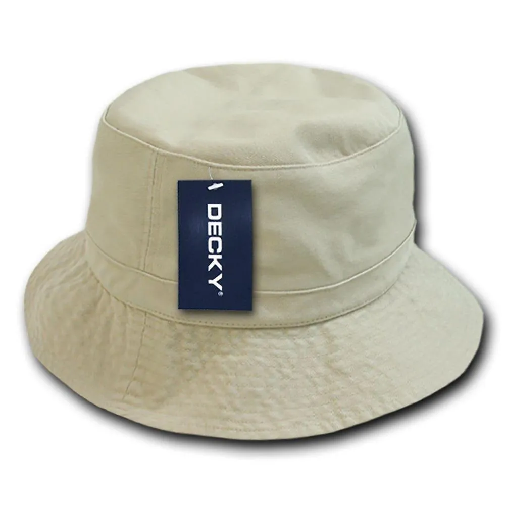 1 Dozen Decky Fisherman'S Bucket Washed Chino Twill Hat Hats Cotton Wholesale