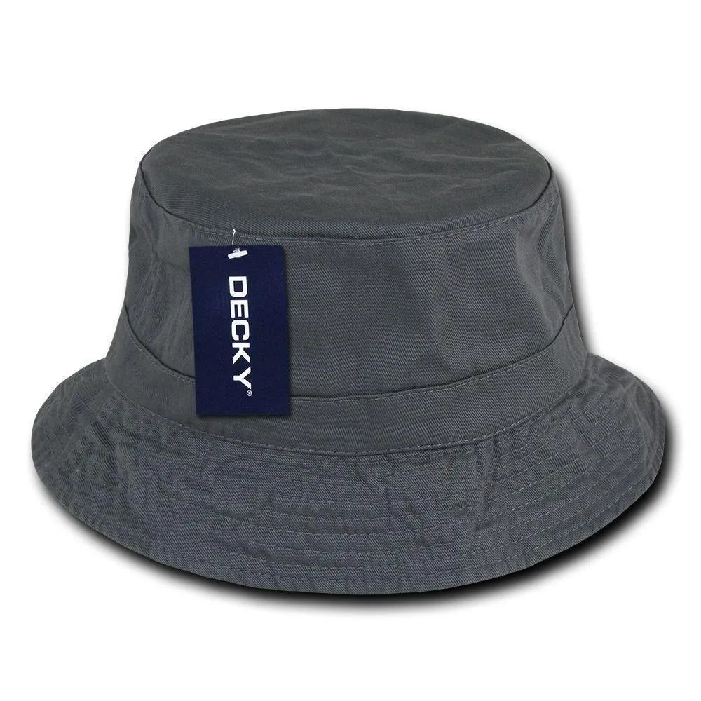 1 Dozen Decky Fisherman'S Bucket Washed Chino Twill Hat Hats Cotton Wholesale