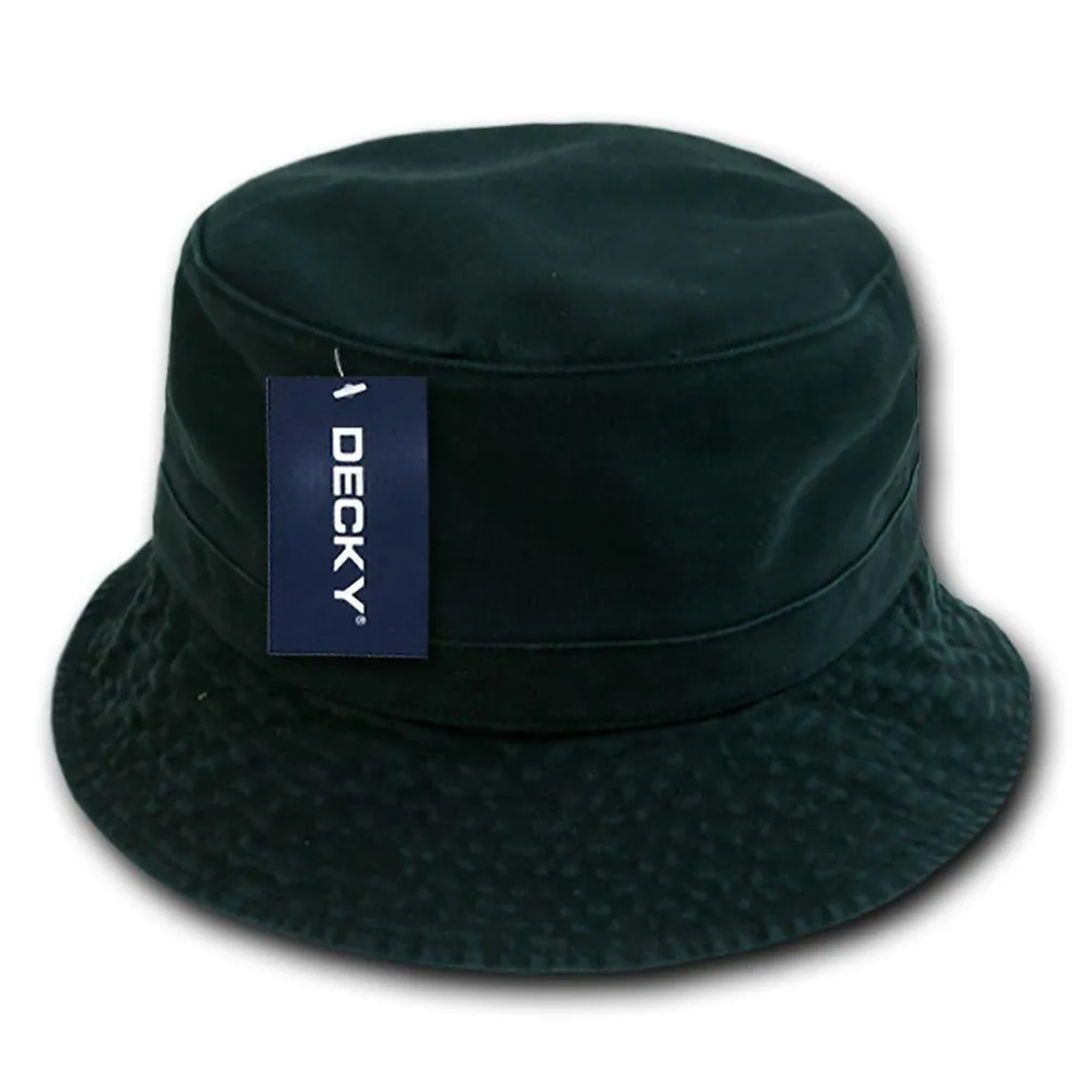 1 Dozen Decky Fisherman'S Bucket Washed Chino Twill Hat Hats Cotton Wholesale