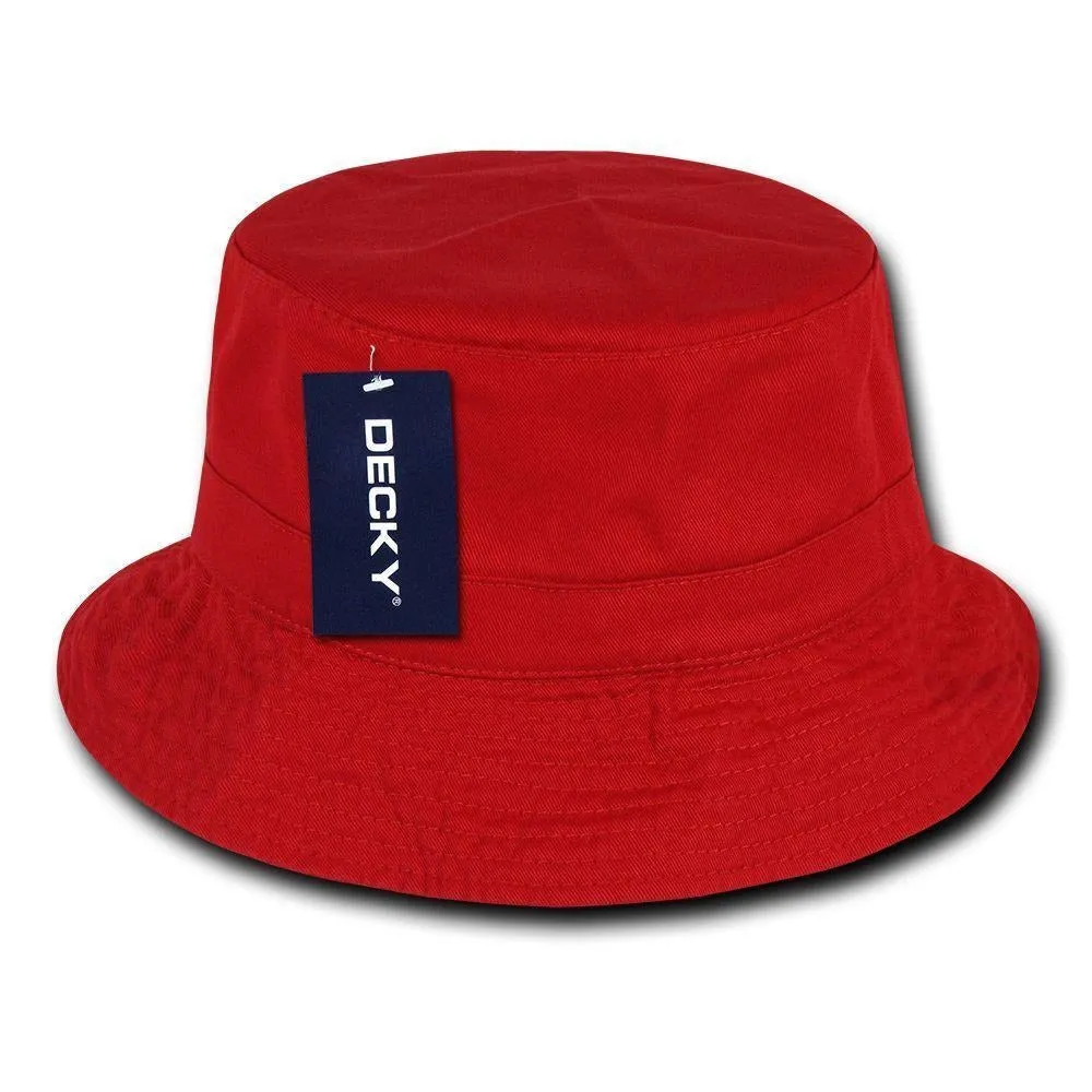 1 Dozen Decky Fisherman'S Bucket Washed Chino Twill Hat Hats Cotton Wholesale
