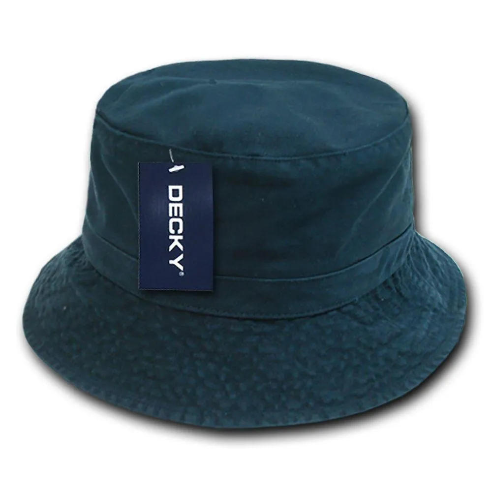1 Dozen Decky Fisherman'S Bucket Washed Chino Twill Hat Hats Cotton Wholesale