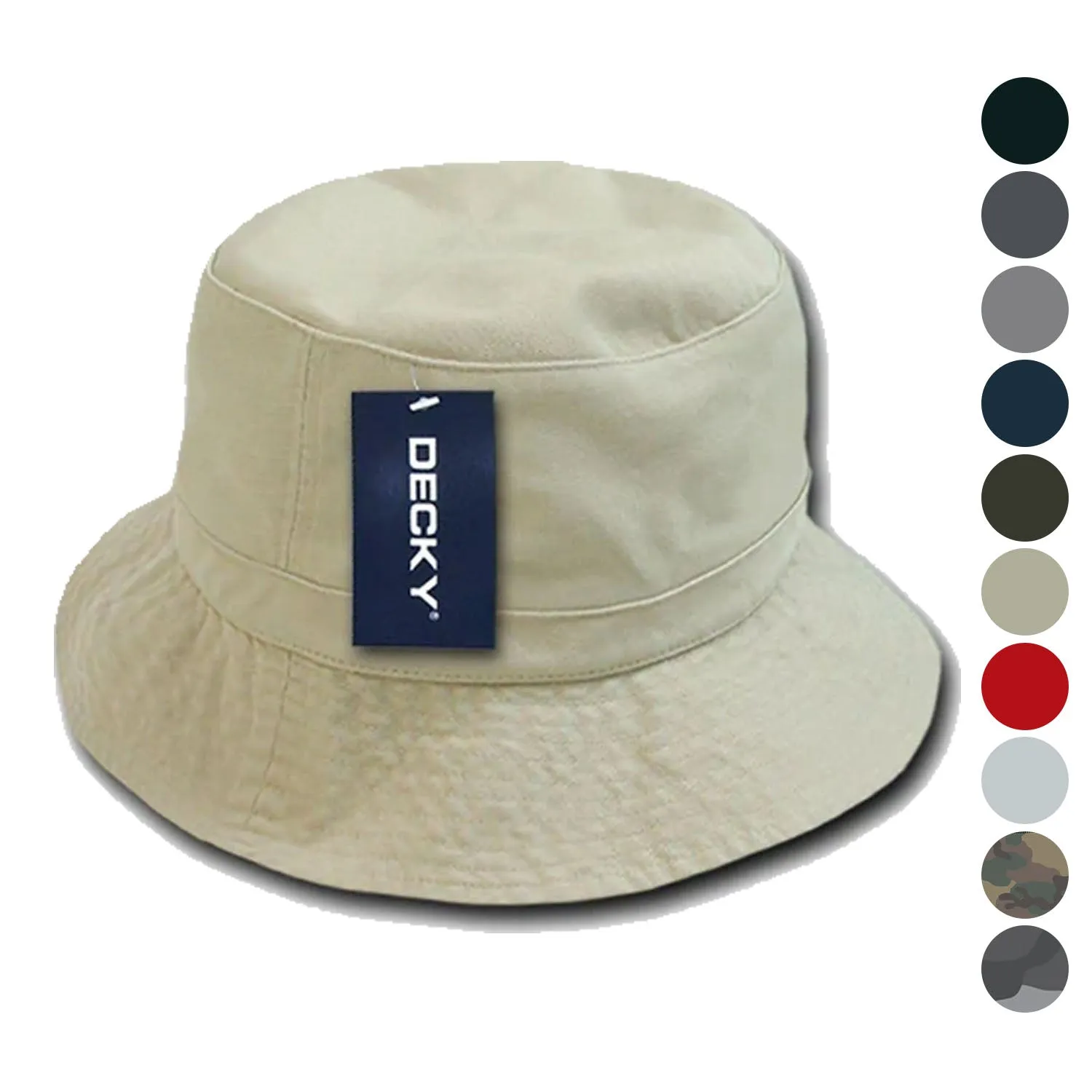 1 Dozen Decky Fisherman'S Bucket Washed Chino Twill Hat Hats Cotton Wholesale