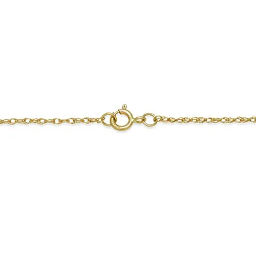 14k Gold Natural Jade Teardrop Necklace Pendant, 18 inch