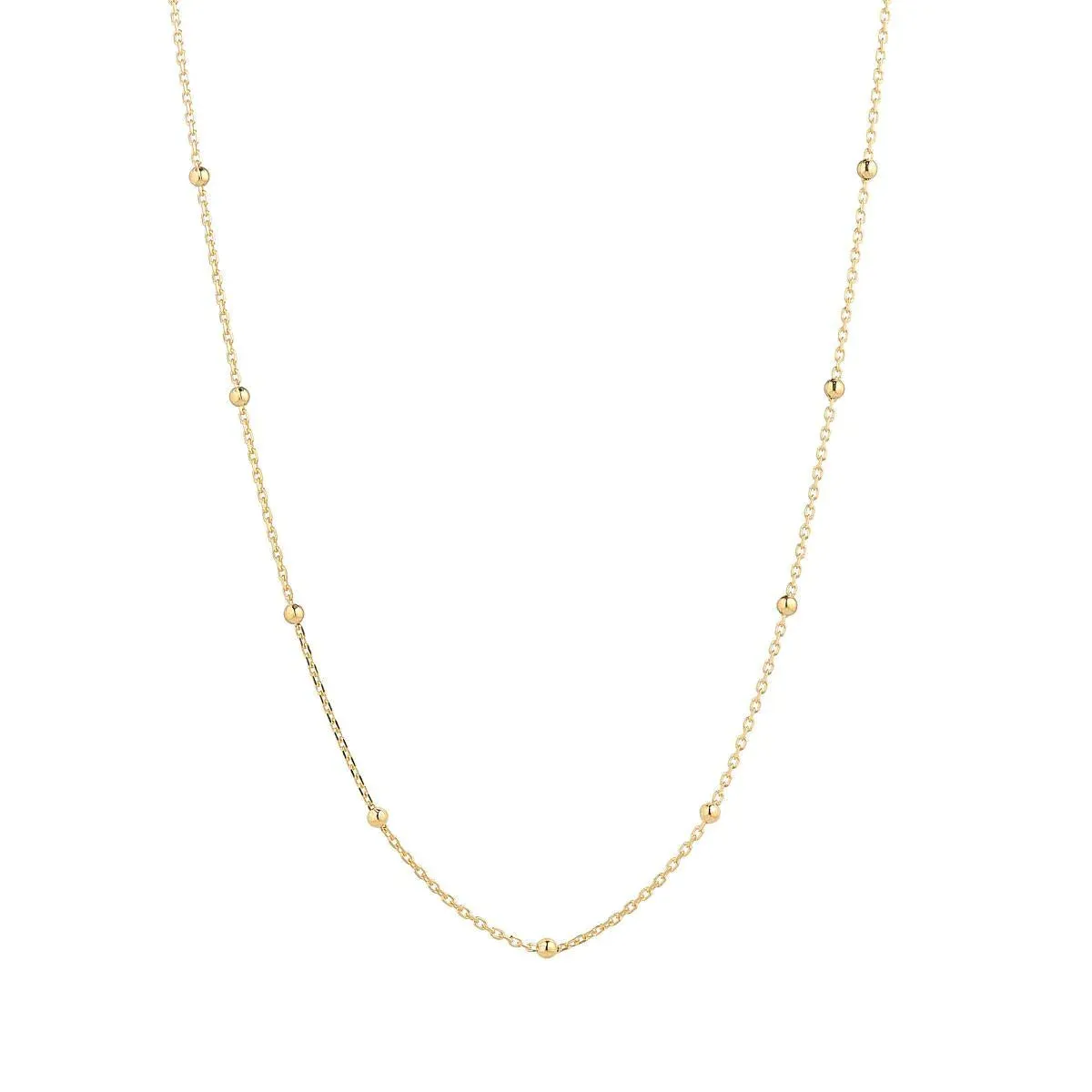 9kt Gold 20" Satellite Chain Necklace