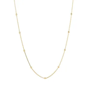 9kt Gold 20" Satellite Chain Necklace