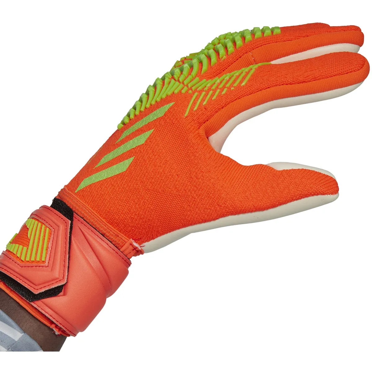 adidas Predator League Goalkeeper Gloves HC0606 SOLAR RED/TEAM SOLAR GREEN/TEAM SOLAR GREEN