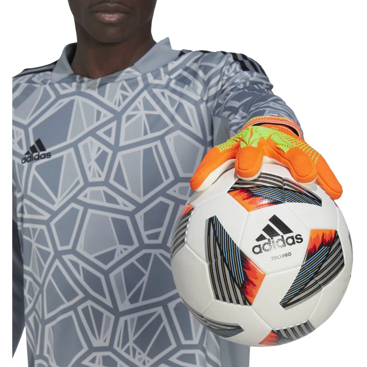 adidas Predator League Goalkeeper Gloves HC0606 SOLAR RED/TEAM SOLAR GREEN/TEAM SOLAR GREEN