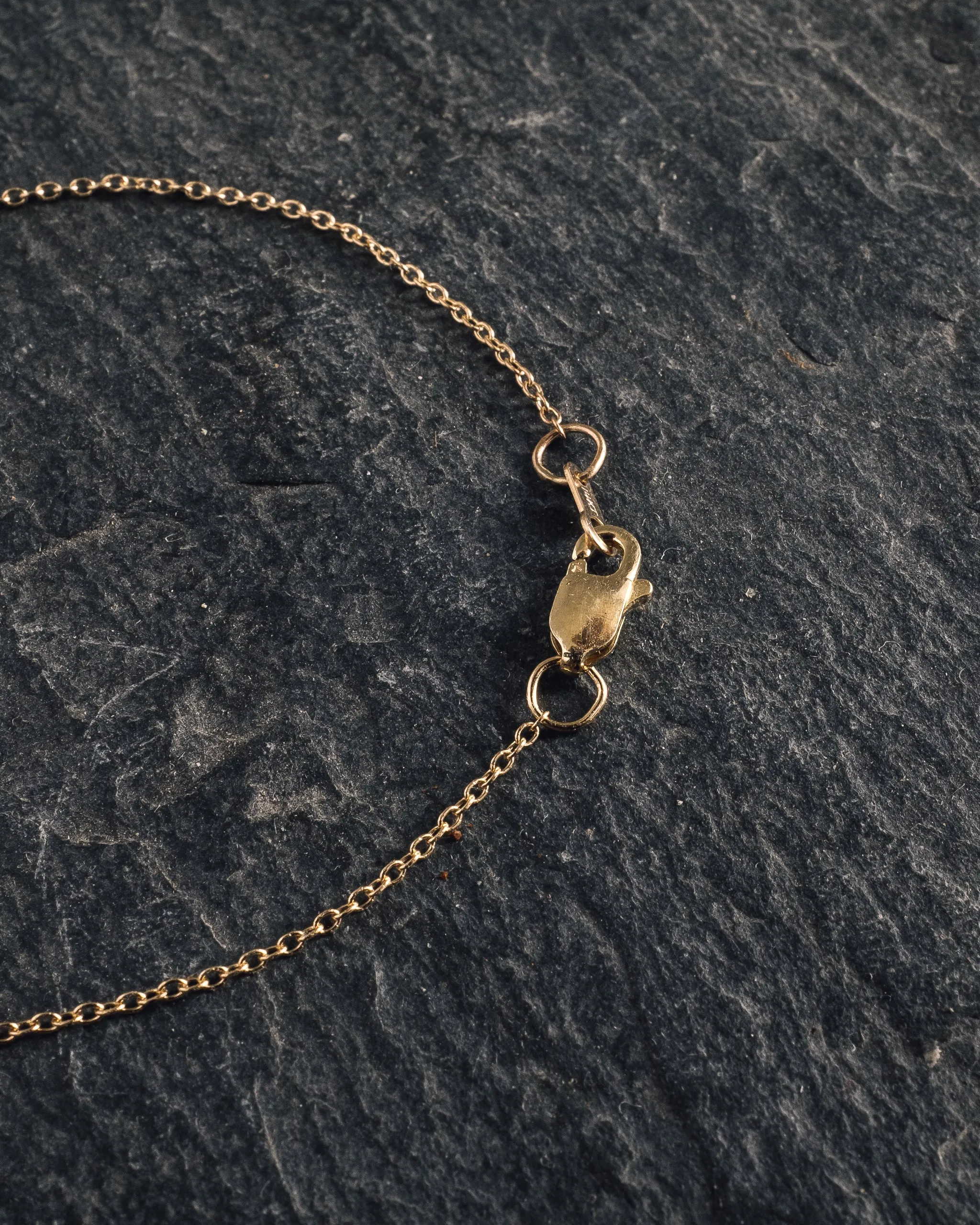 Another Feather Small Dart Necklace, 14k Gold