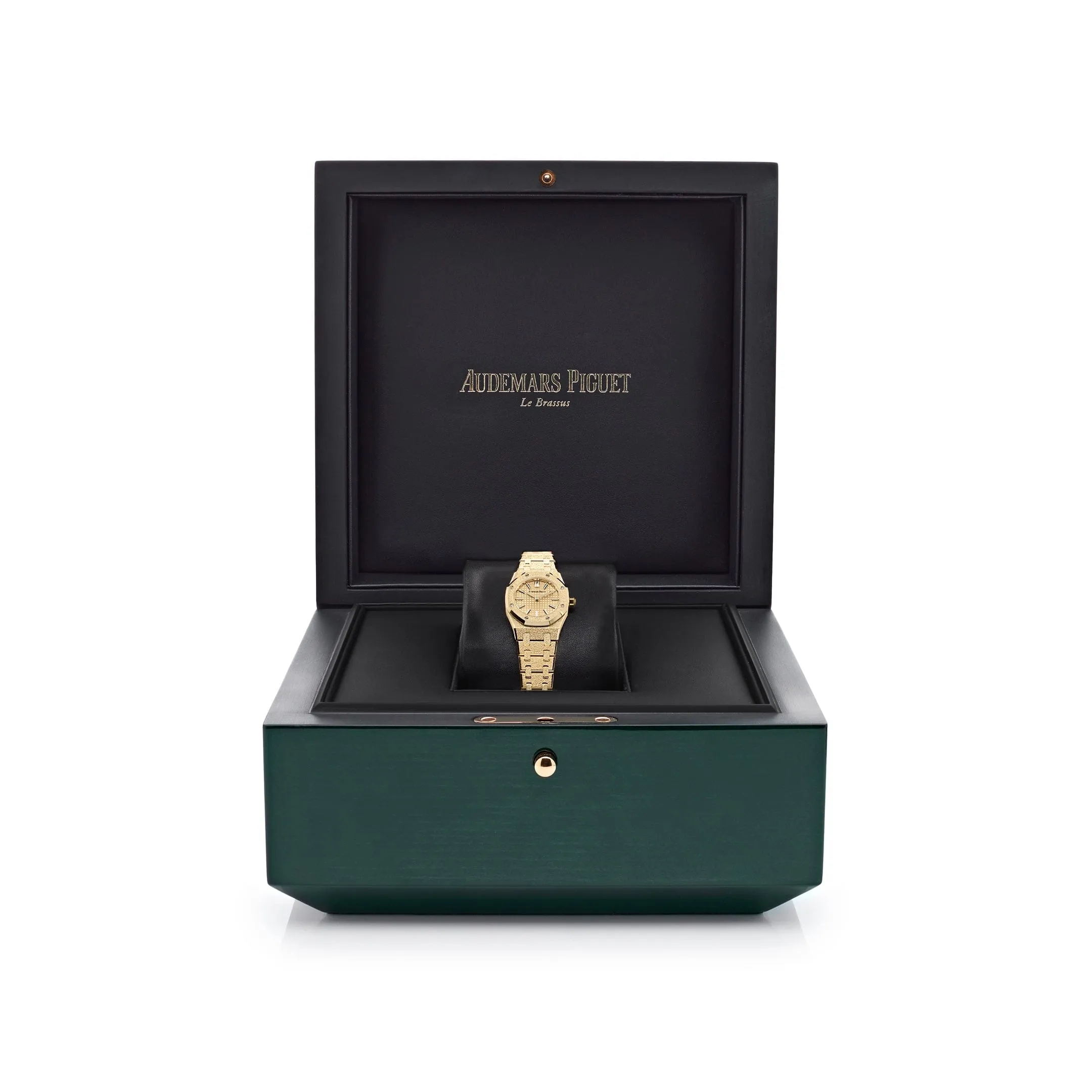 Audemars Piguet Royal Oak 67630BA.GG.1312BA.01 'Mini' Frosted Yellow Gold Quartz