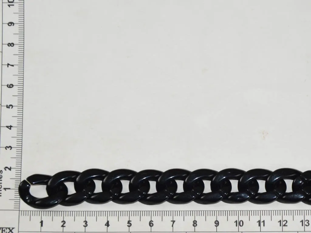 Black Circular Acrylic Chains
