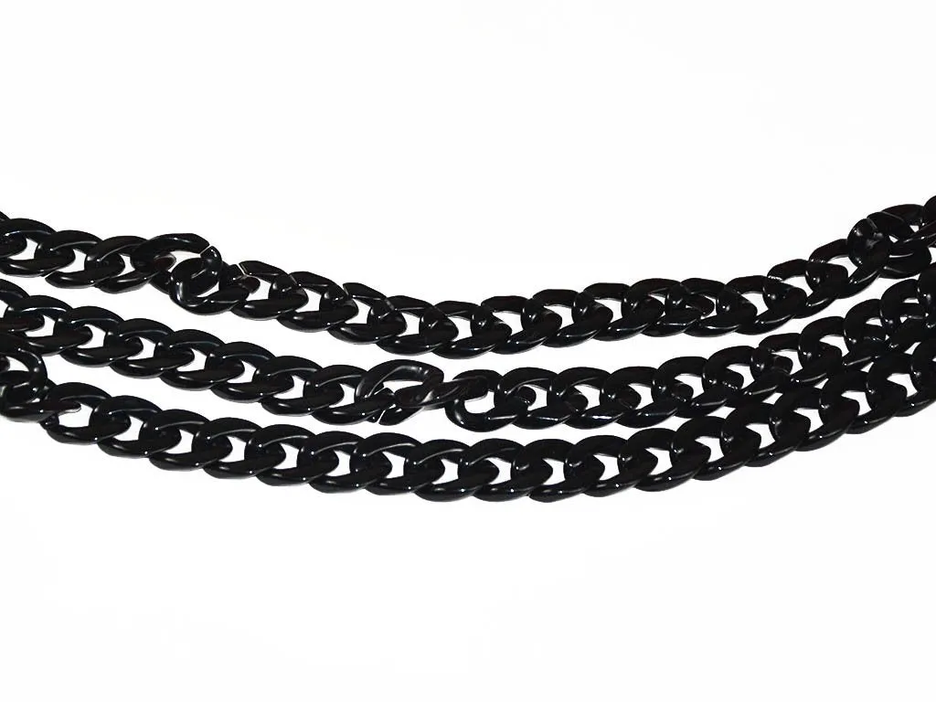Black Circular Acrylic Chains
