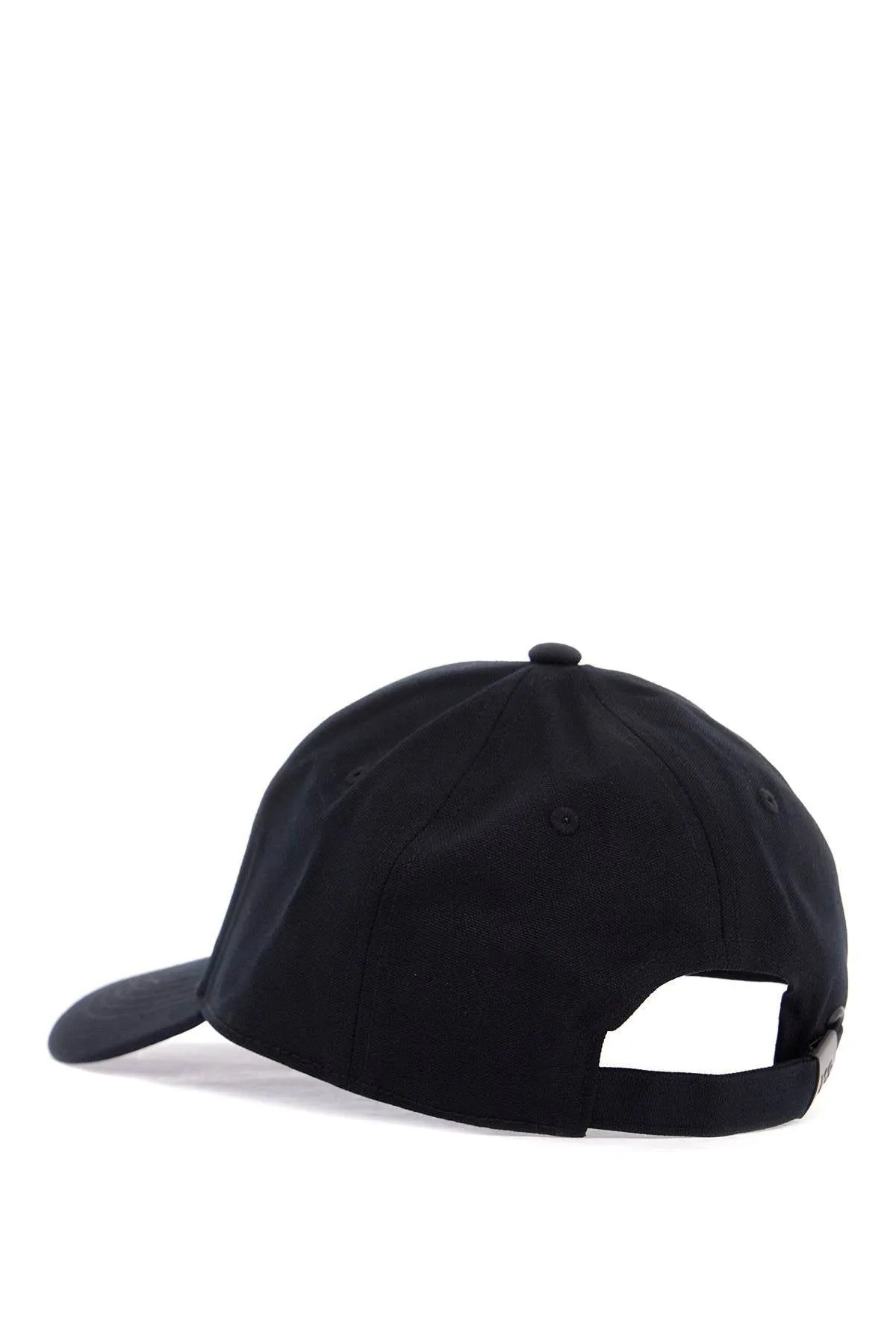 BLACK COTTON 6-PANEL CAP