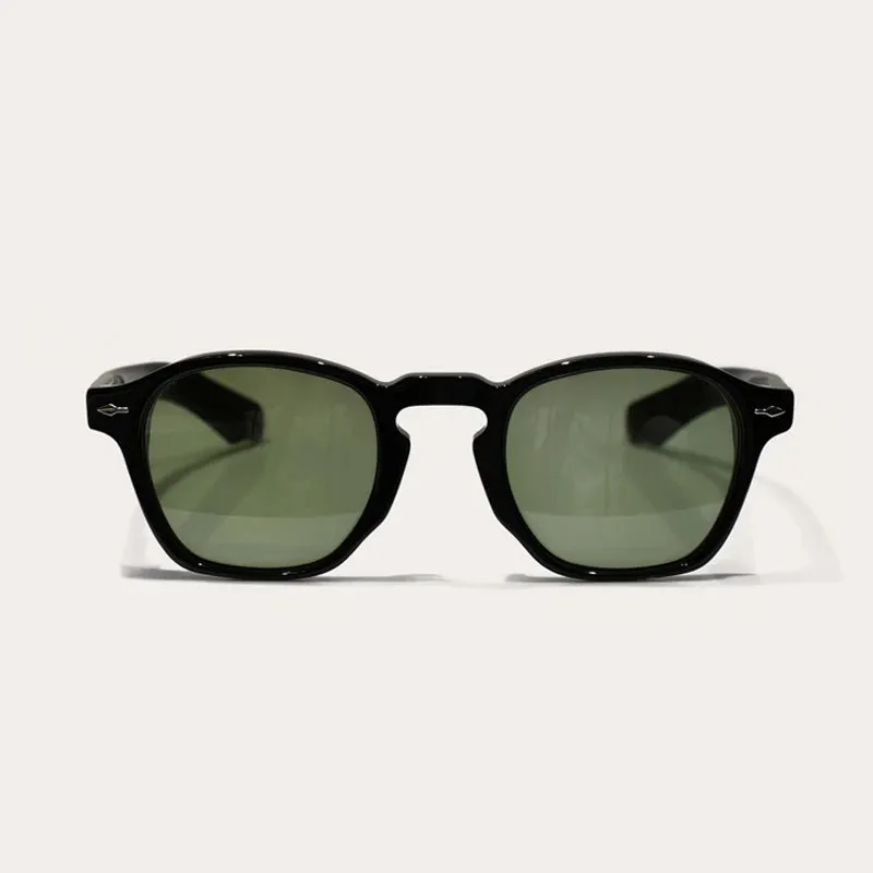 Black Mask Unisex Full Rim Square Acetate Polarized Sunglasses Jmm25