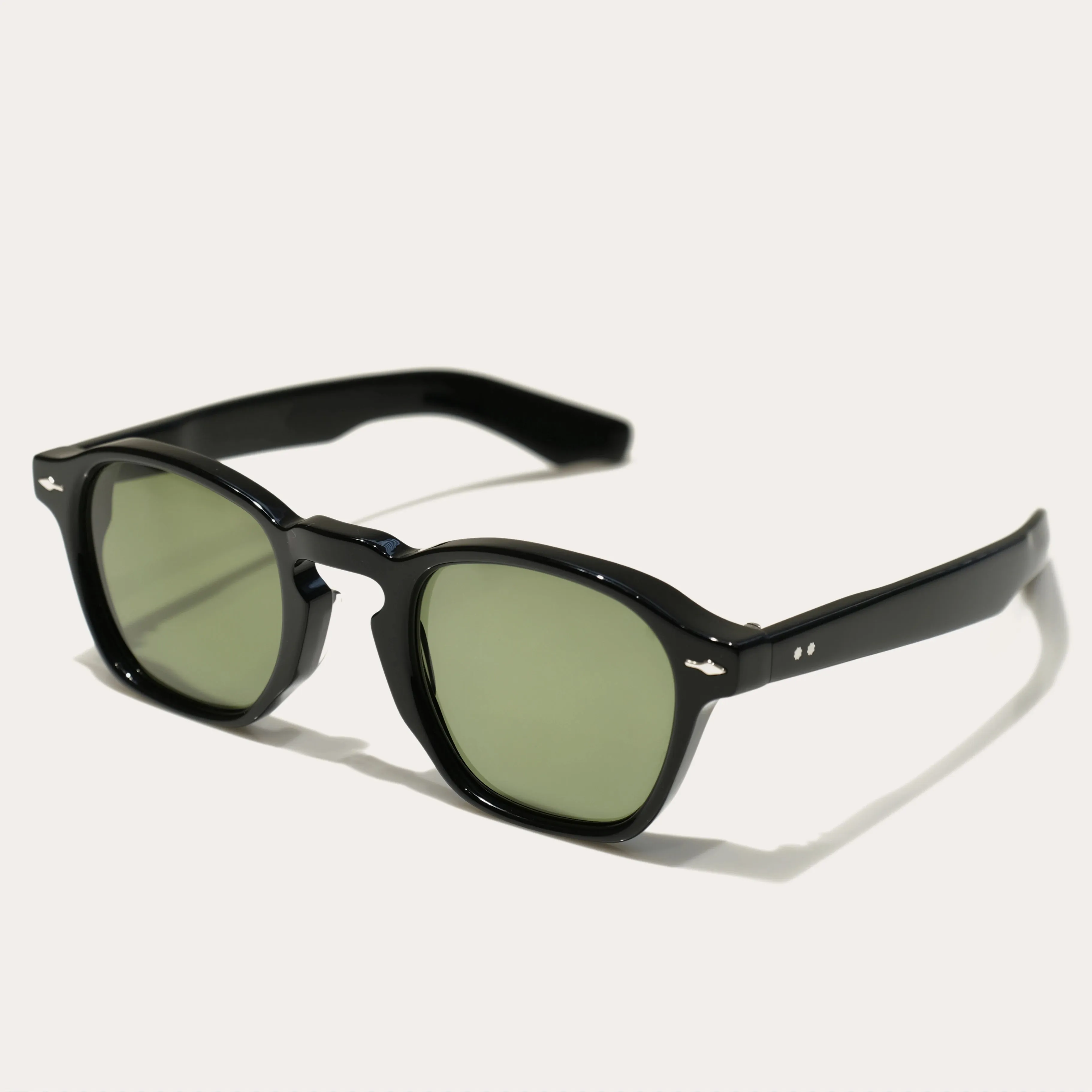 Black Mask Unisex Full Rim Square Acetate Polarized Sunglasses Jmm25