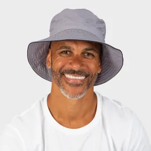 Cancer Council Jester Bucket Hat - Grey/Navy