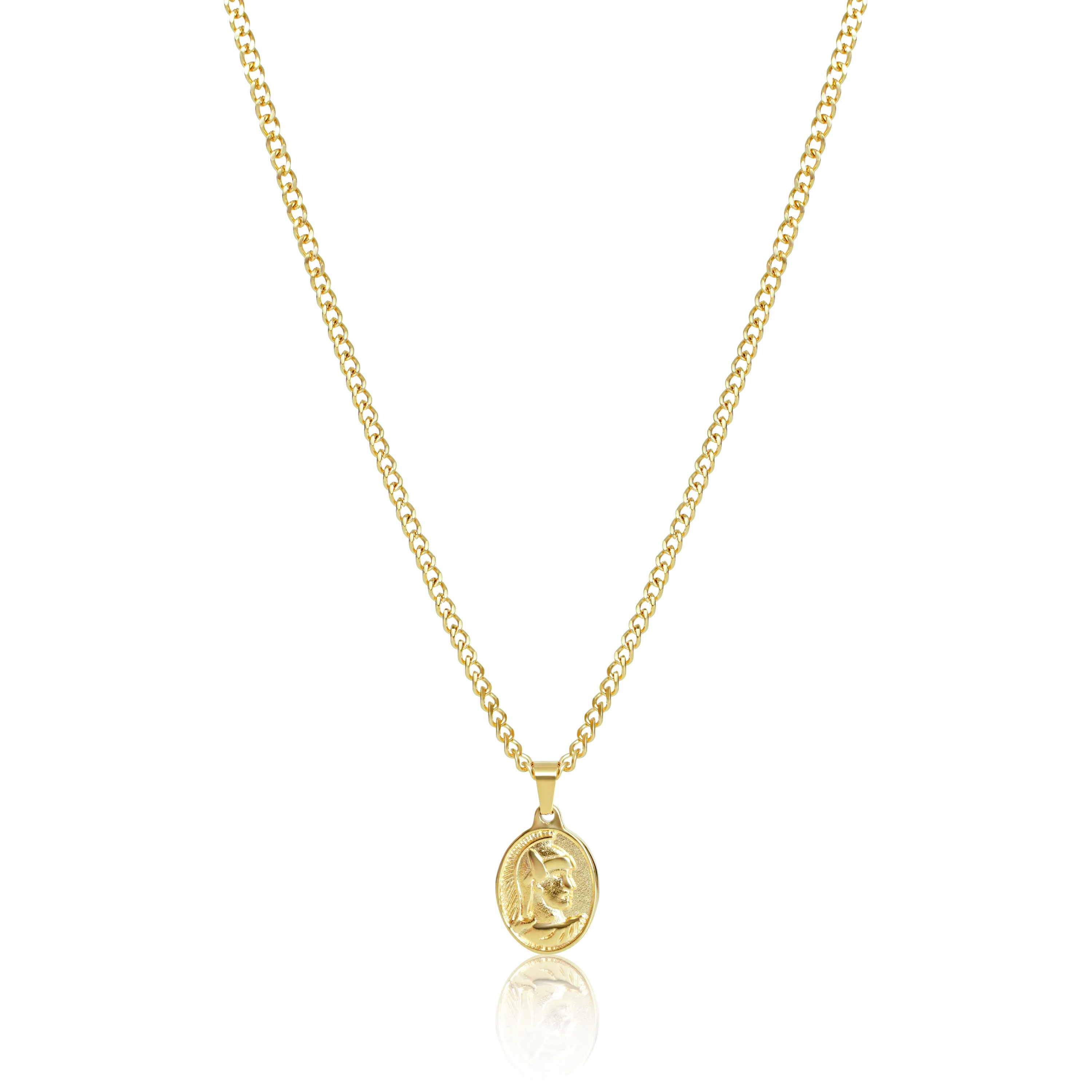 Centurion Pendant Necklace - Silver / Gold
