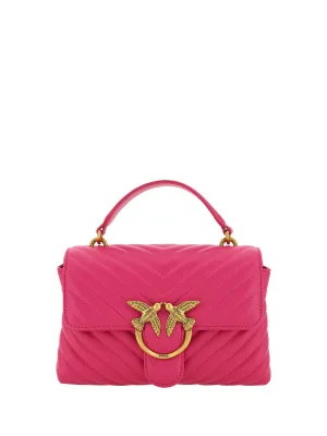 Chic Pink Quilted Leather Mini Handbag