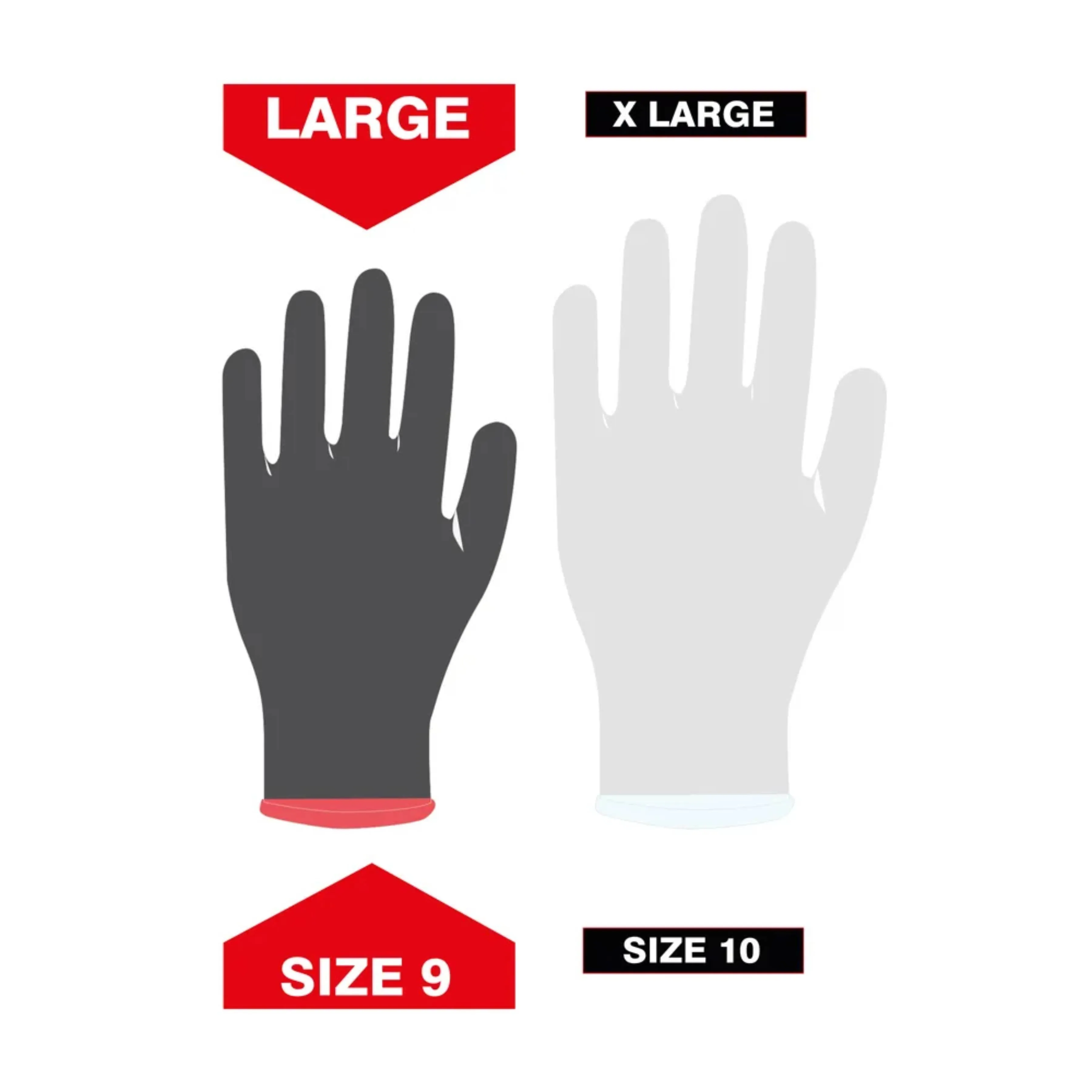 DEKTON Size 9/L Snug Fit PU Coated Working Gloves