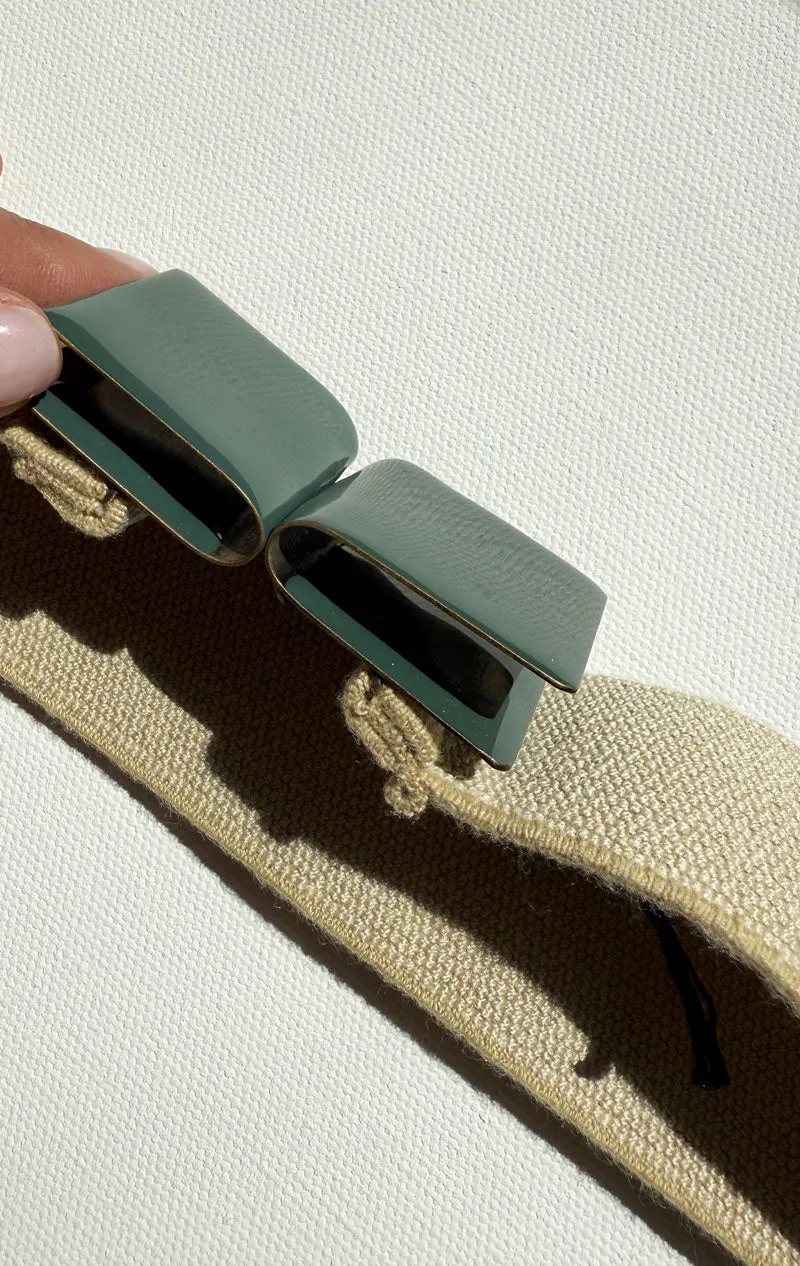 Exquisitee J Teal- Elastic belt