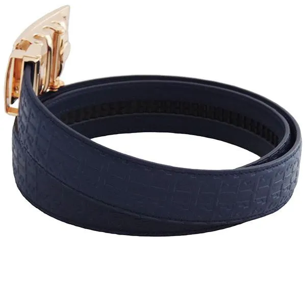 FEDEY Mens Signature Ratchet Leather Belt w No1 DAD Statement Buckle