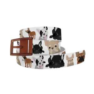 Frenchie Belt with Black Buckle