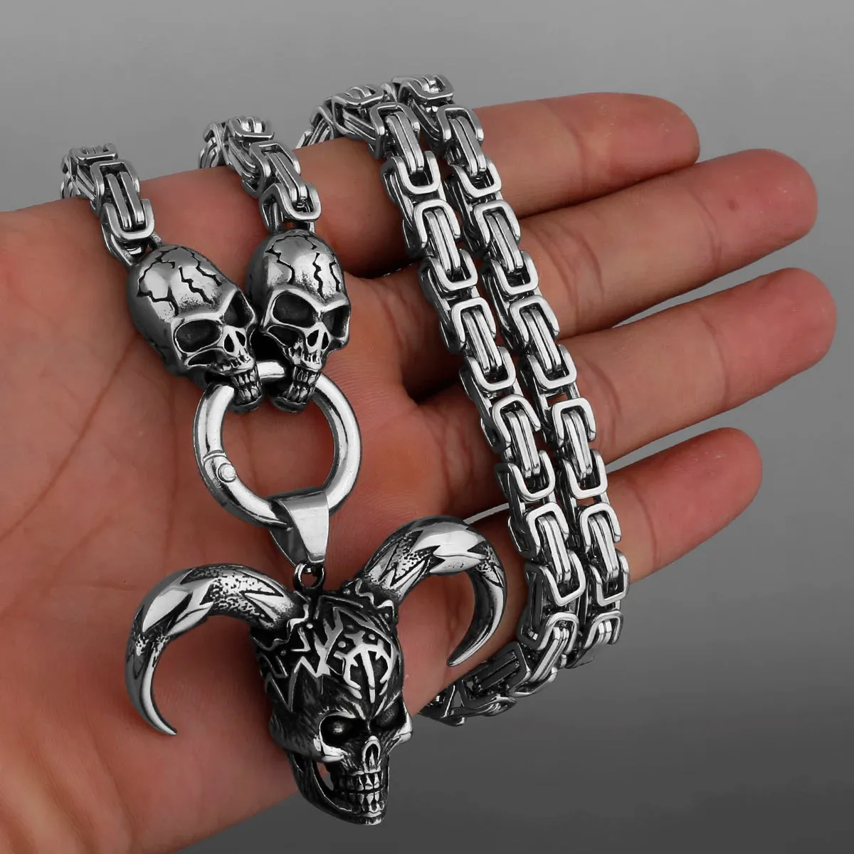 FZ Ghost Head Necklace