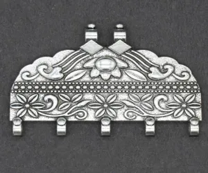 German Silver Metal Oxidized Antique Silver Hanging Pendant