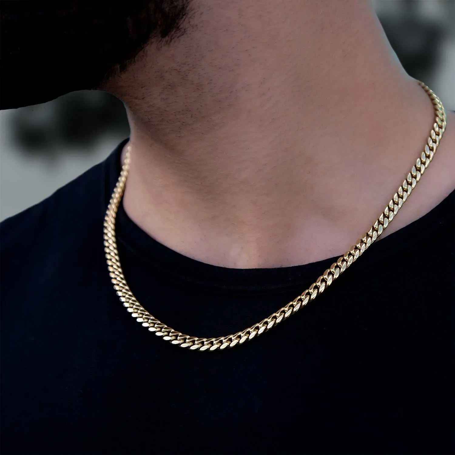 GLD Signature Cuban in Yellow Gold- 6mm