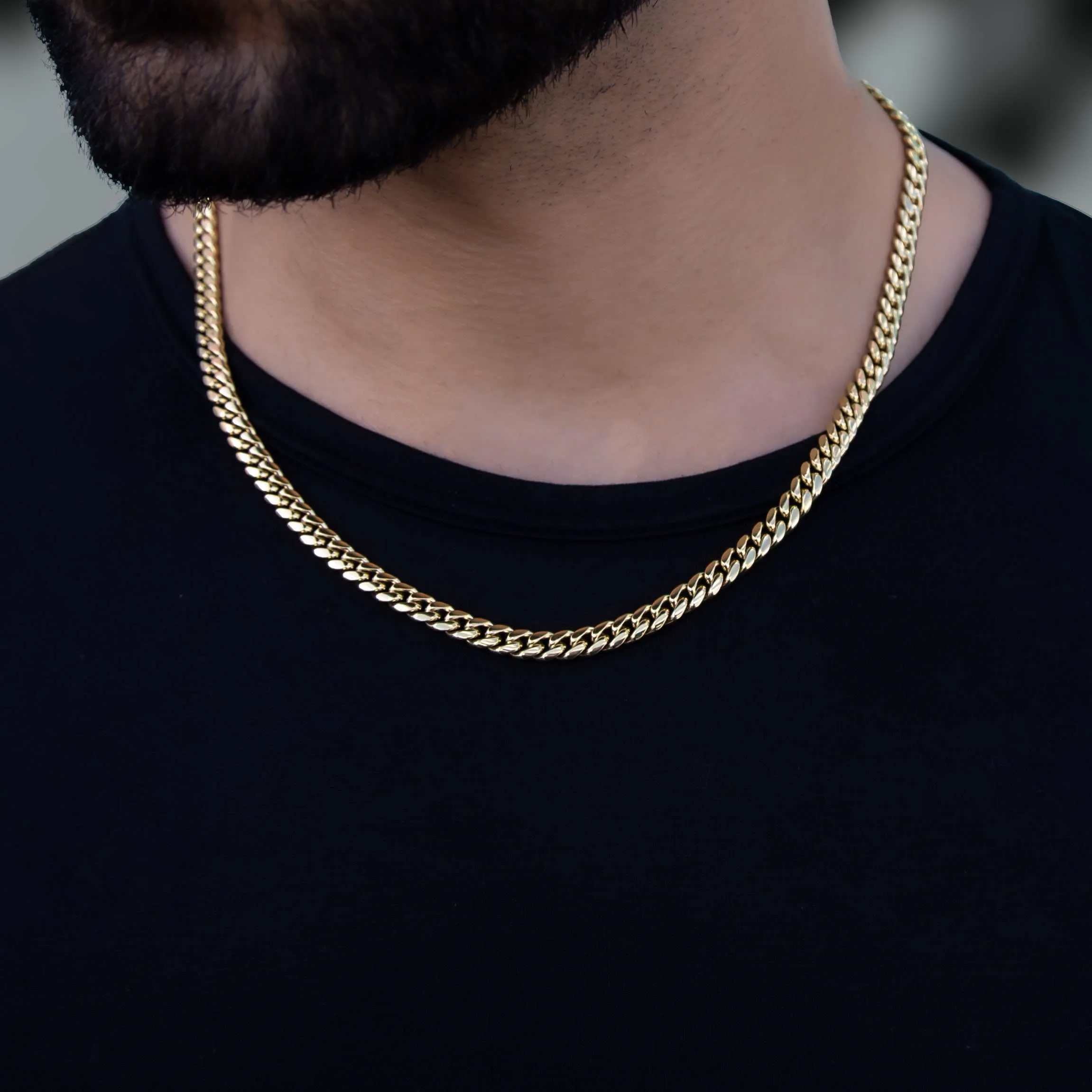 GLD Signature Cuban in Yellow Gold- 6mm