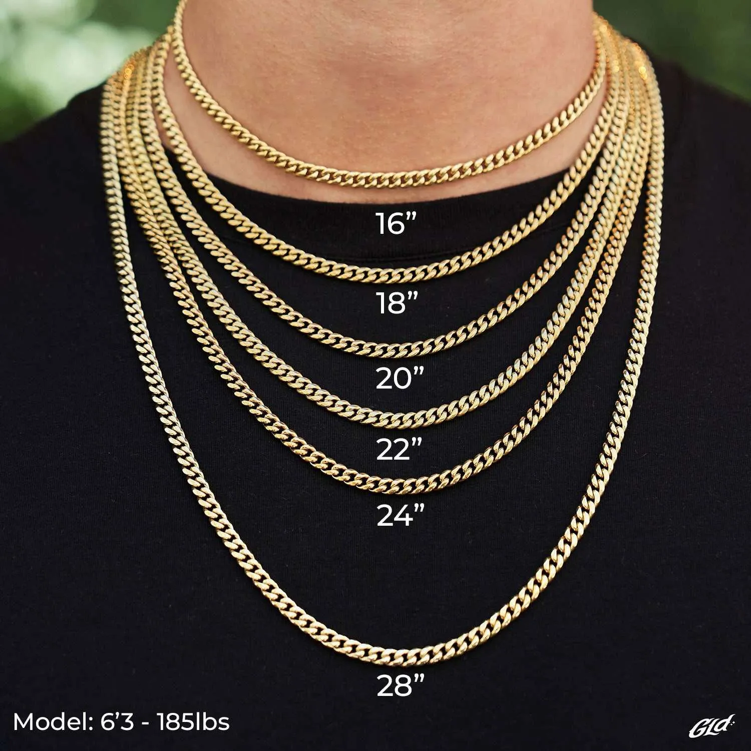 GLD Signature Cuban in Yellow Gold- 6mm