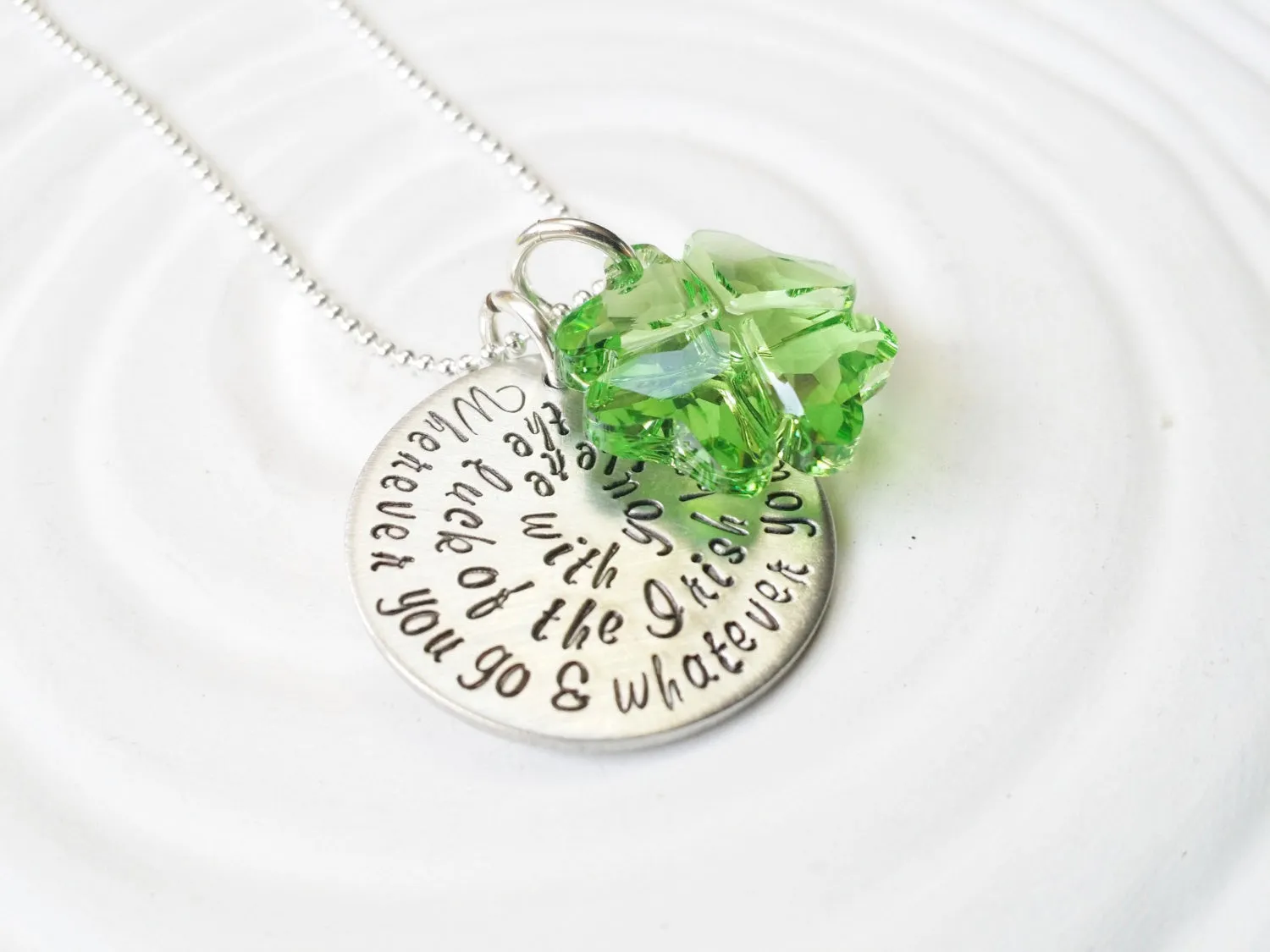 Irish Blessing Necklace | Shamrock Jewelry