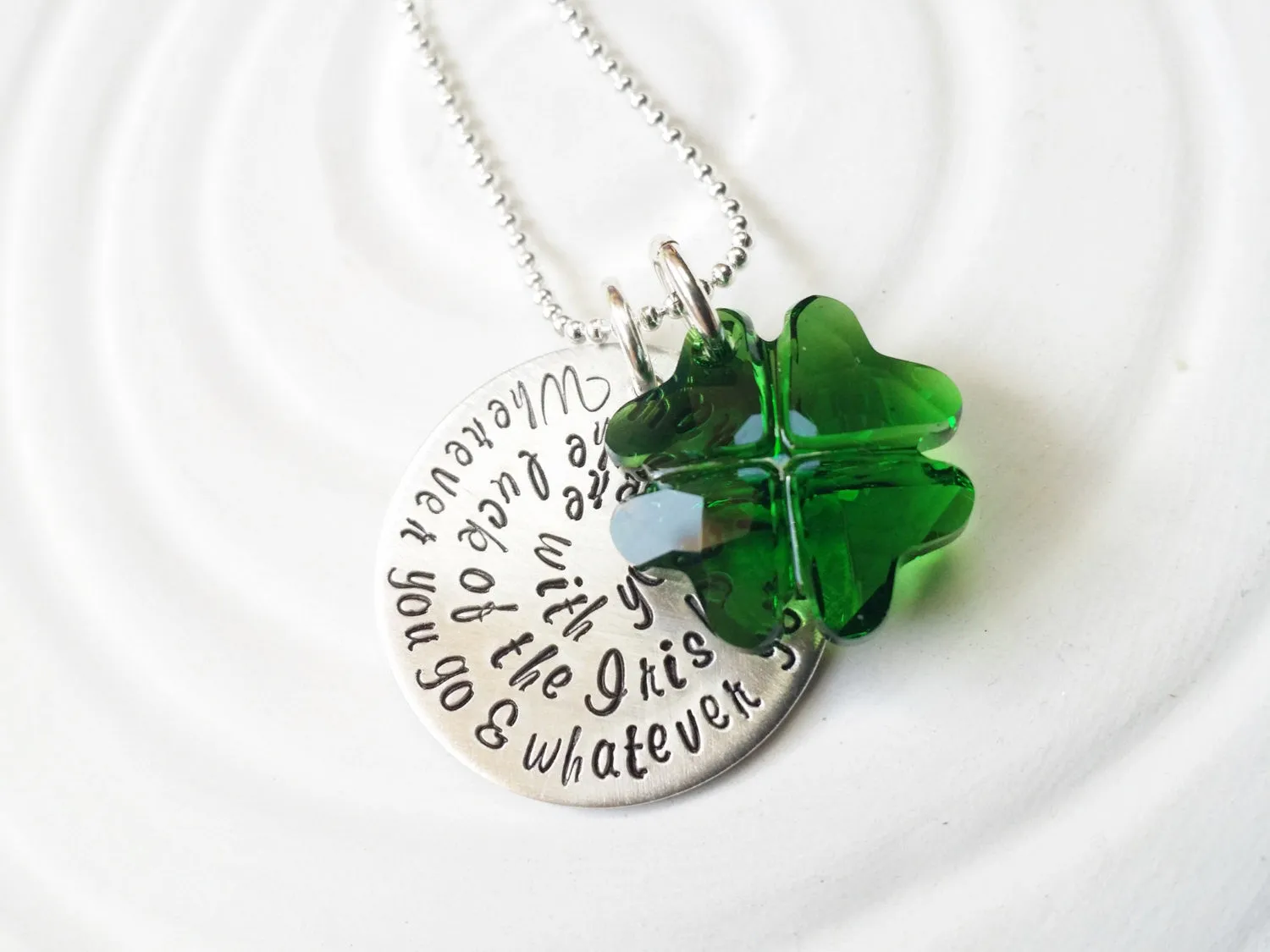 Irish Blessing Necklace | Shamrock Jewelry