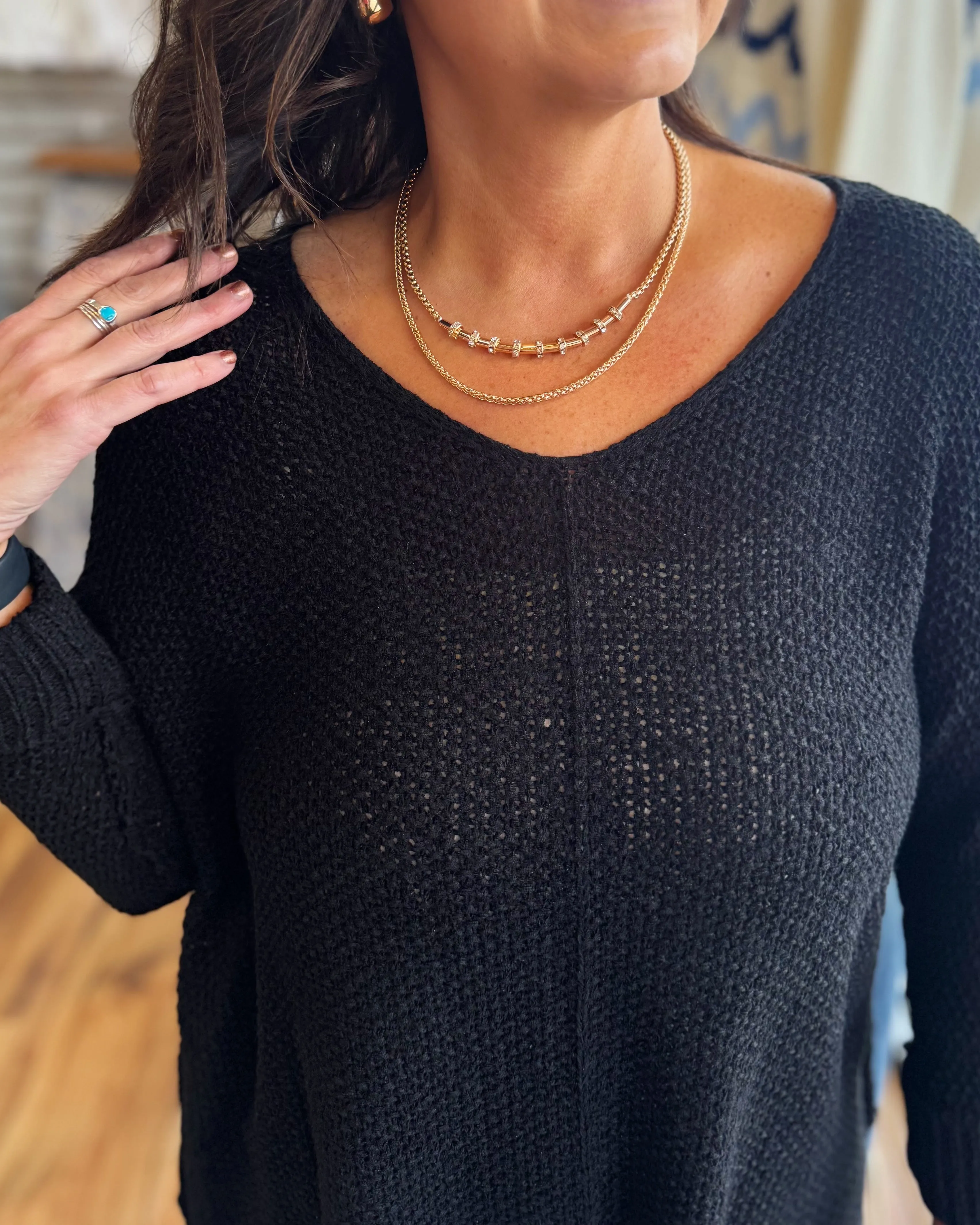 Layered Cylinder Necklace
