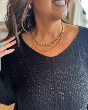 Layered Cylinder Necklace