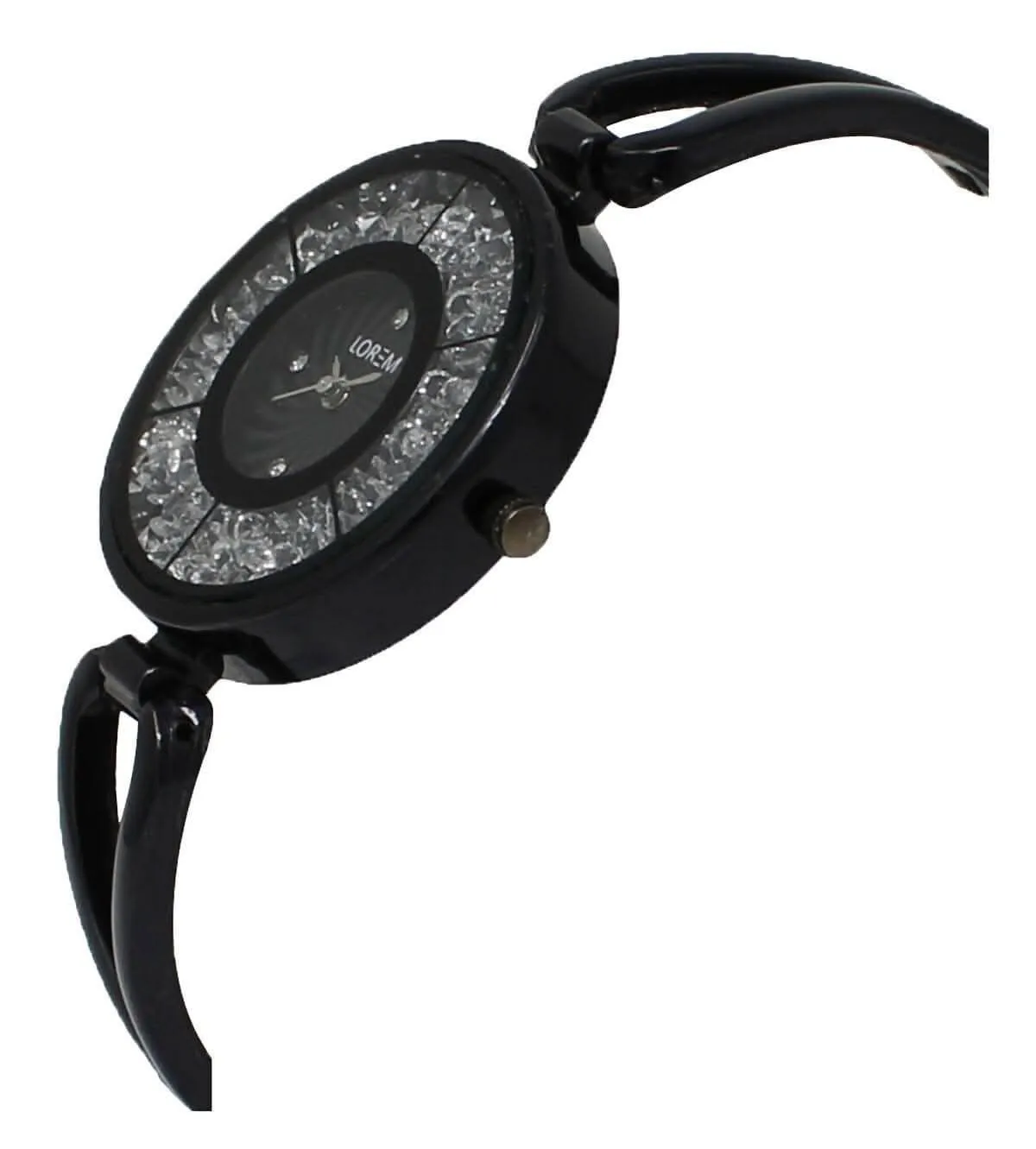 LOREM Black Diamonds Analog Watch For Girls LR211