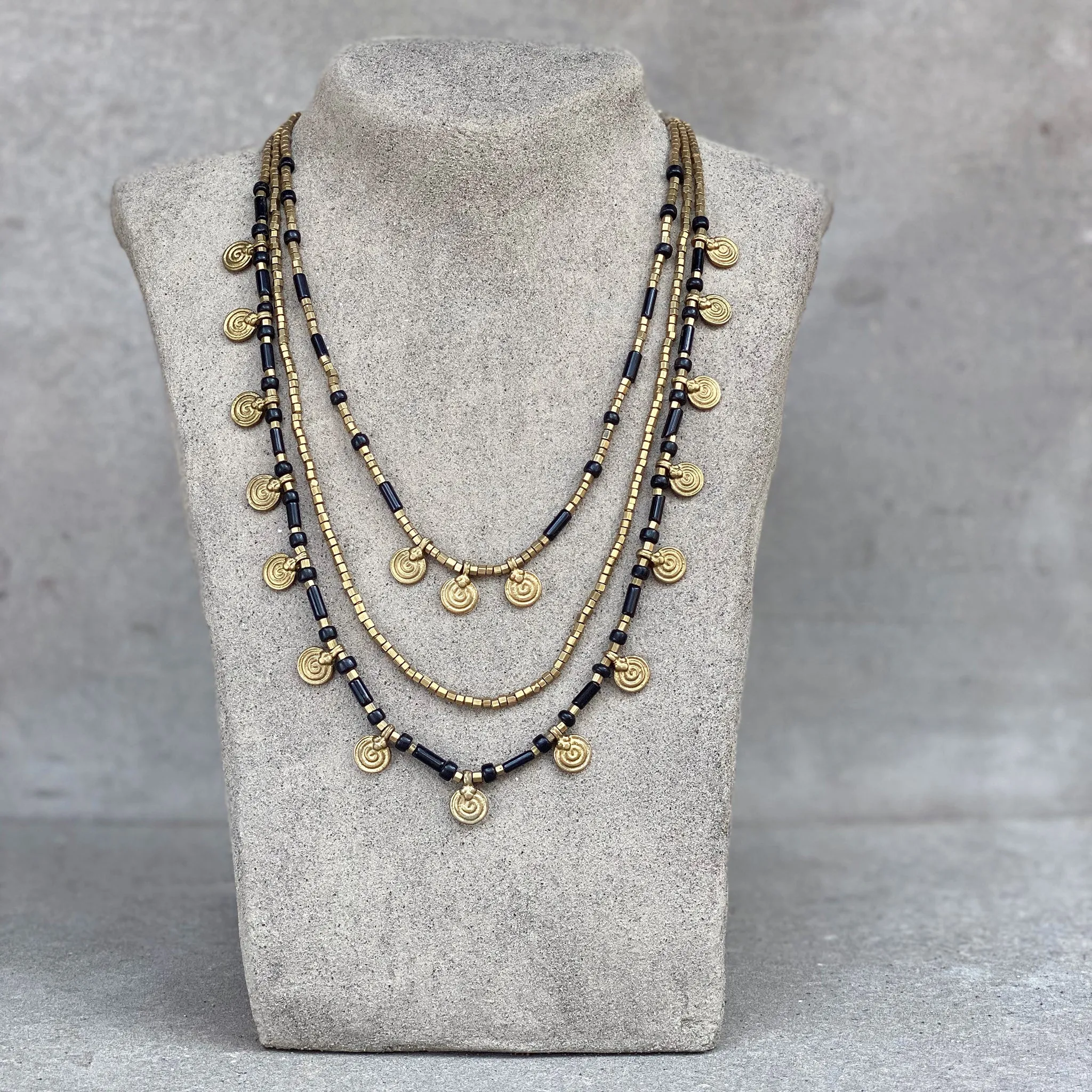 Mia Layered Necklace ☆Black☆