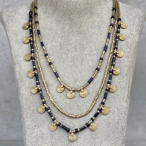 Mia Layered Necklace ☆Black☆