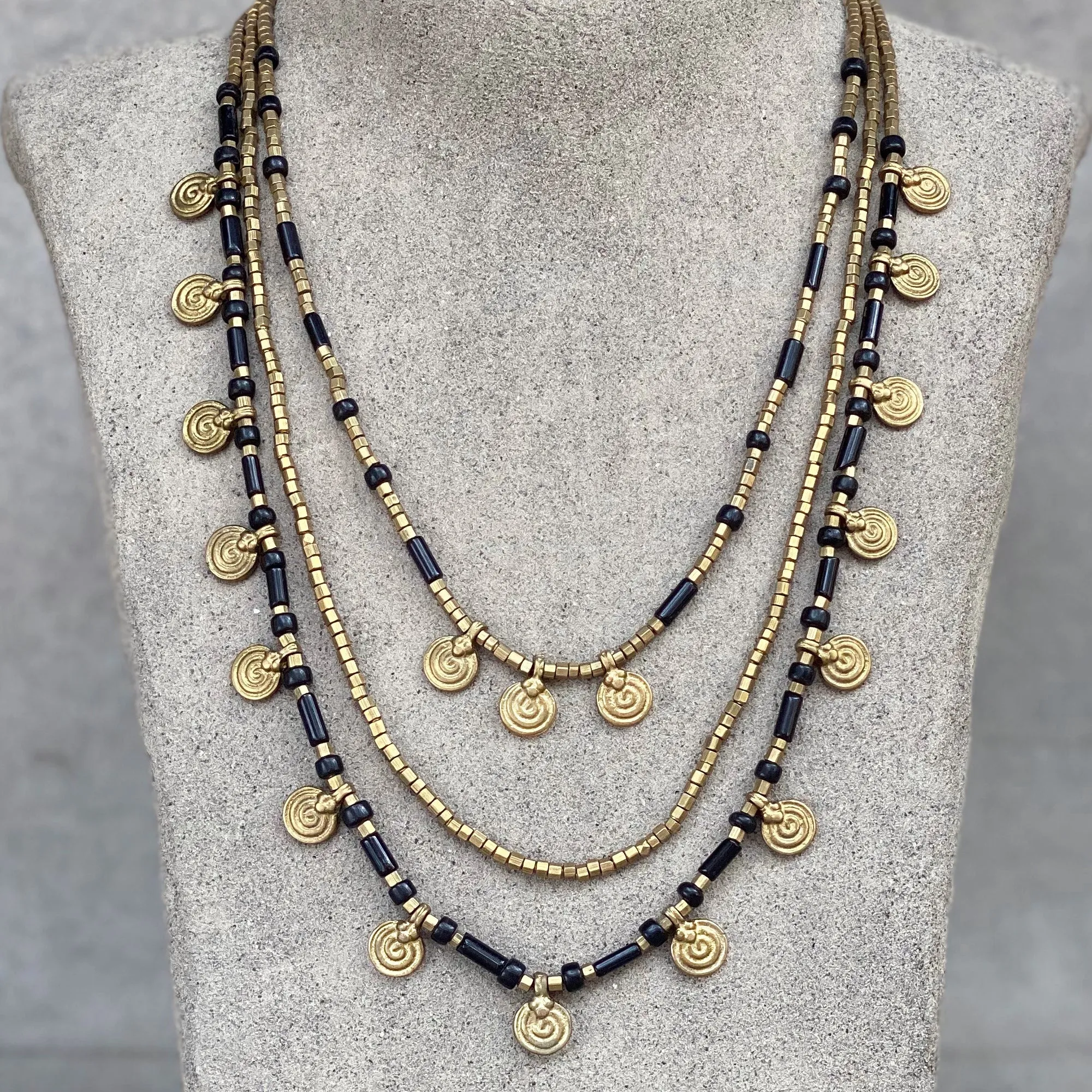 Mia Layered Necklace ☆Black☆