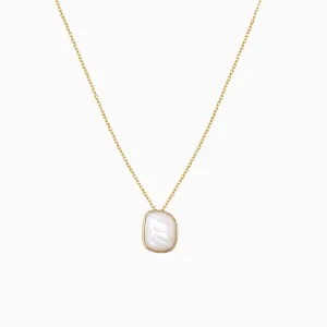 Mother Of Pearl Irregular Shape Necklace