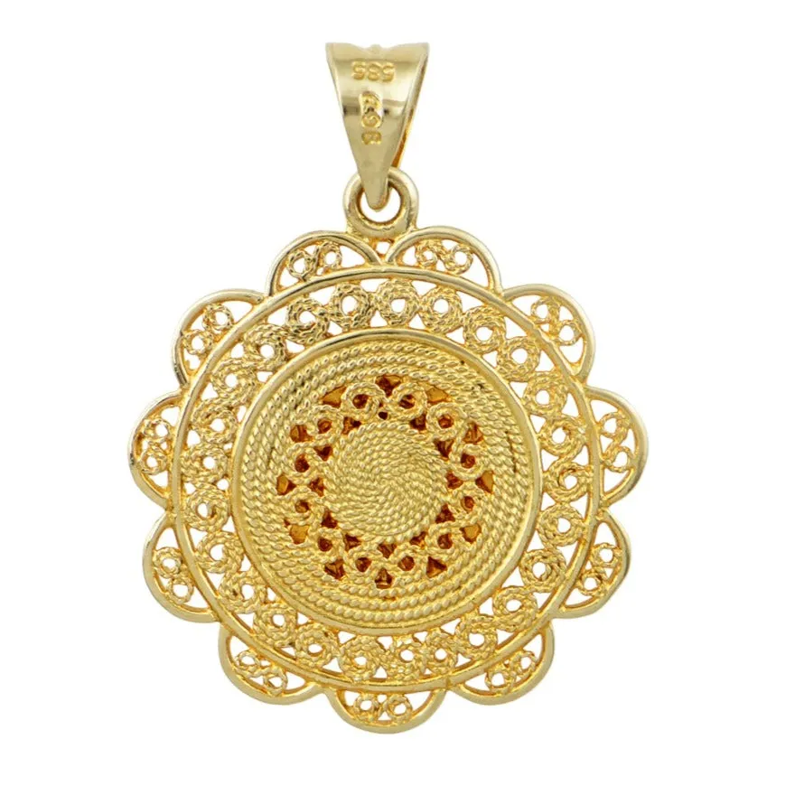 Mother of Perpetual Help Gold Pendant