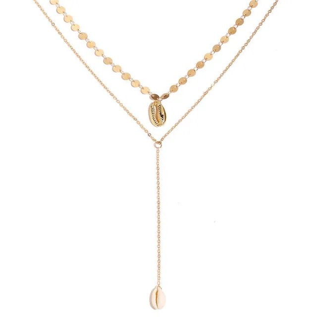 New Multilayer Crystal Moon Necklaces & Pendants For Women Vintage Charm Gold Choker Necklace 2019 Bohemian Jewelry Wholesale