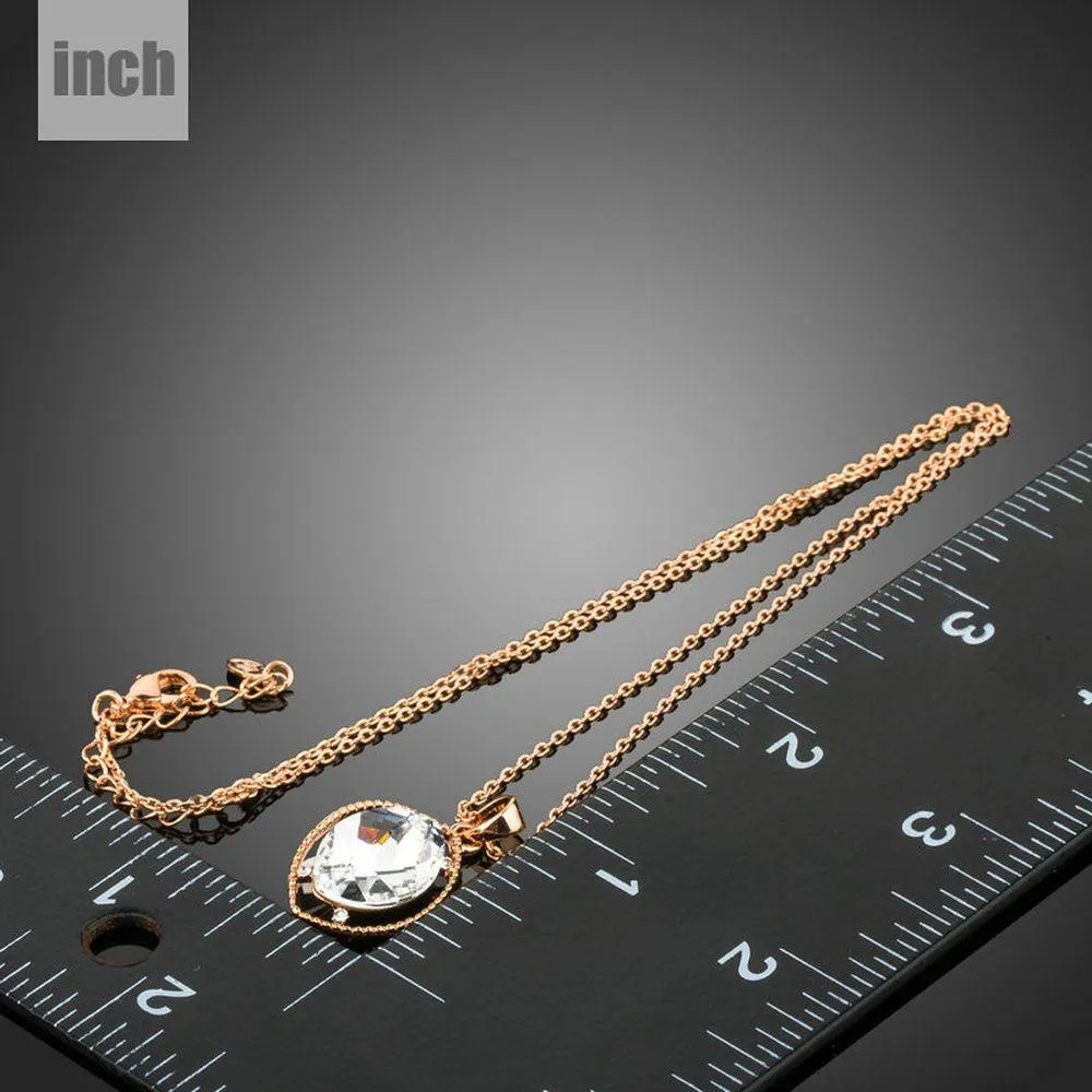 Oval Crystal Pendant KPN0196