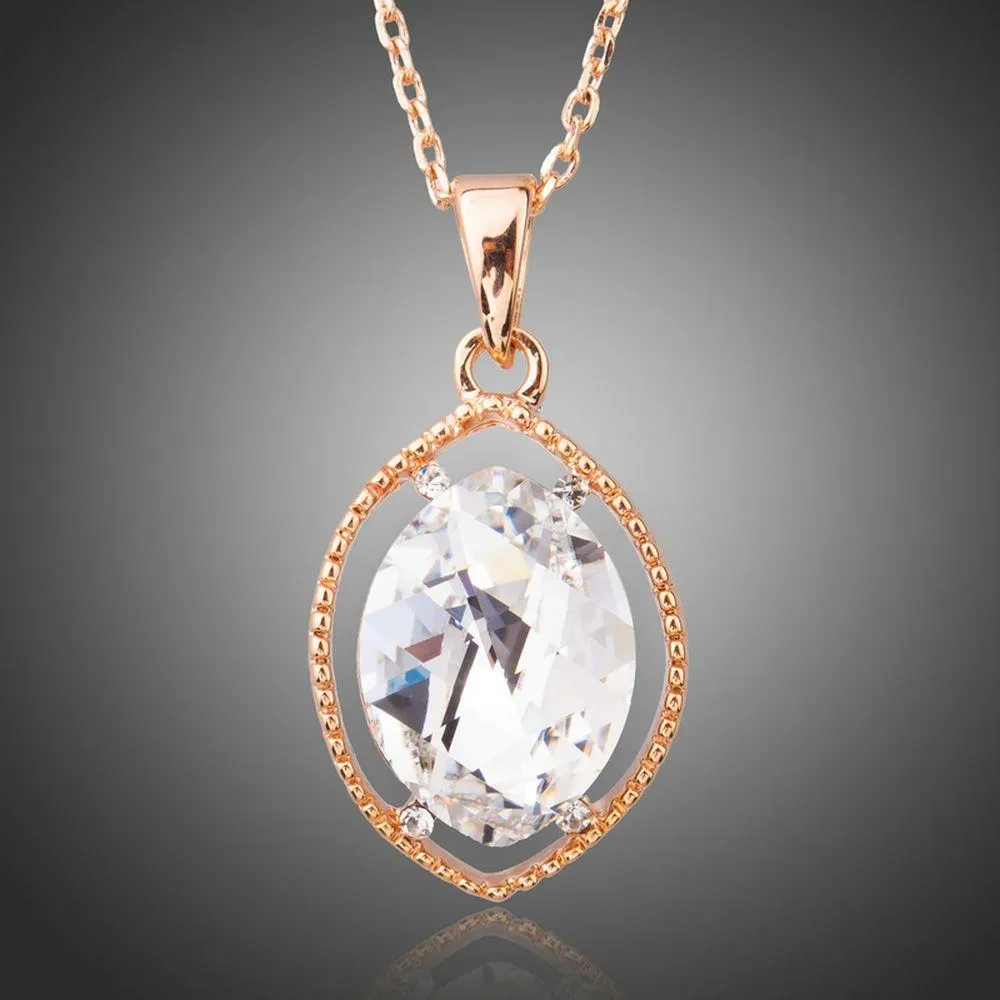 Oval Crystal Pendant KPN0196
