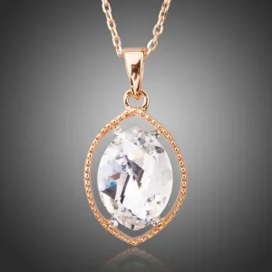 Oval Crystal Pendant KPN0196