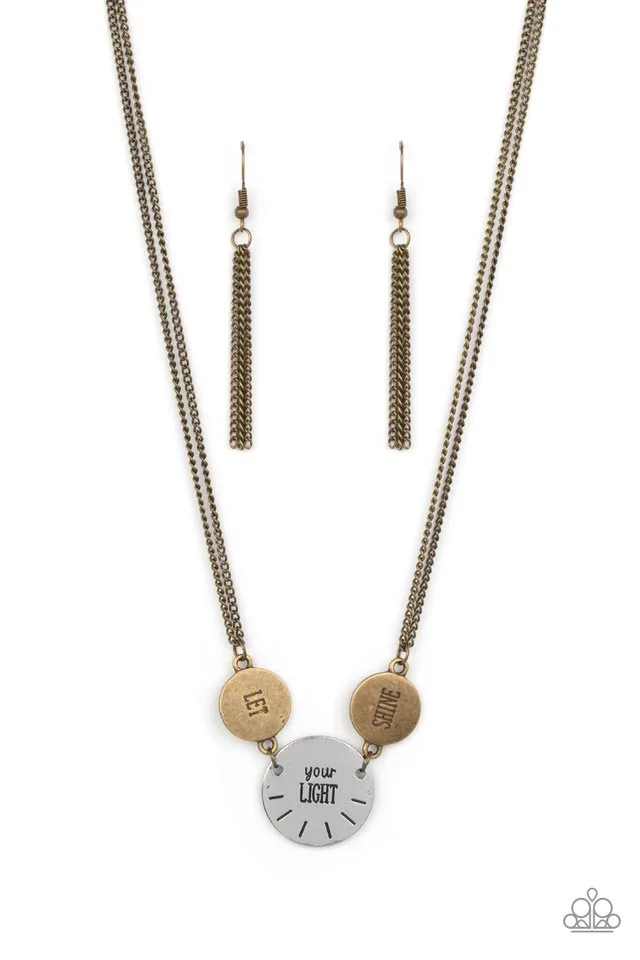 Paparazzi Necklace ~ Shine Your Light - Brass