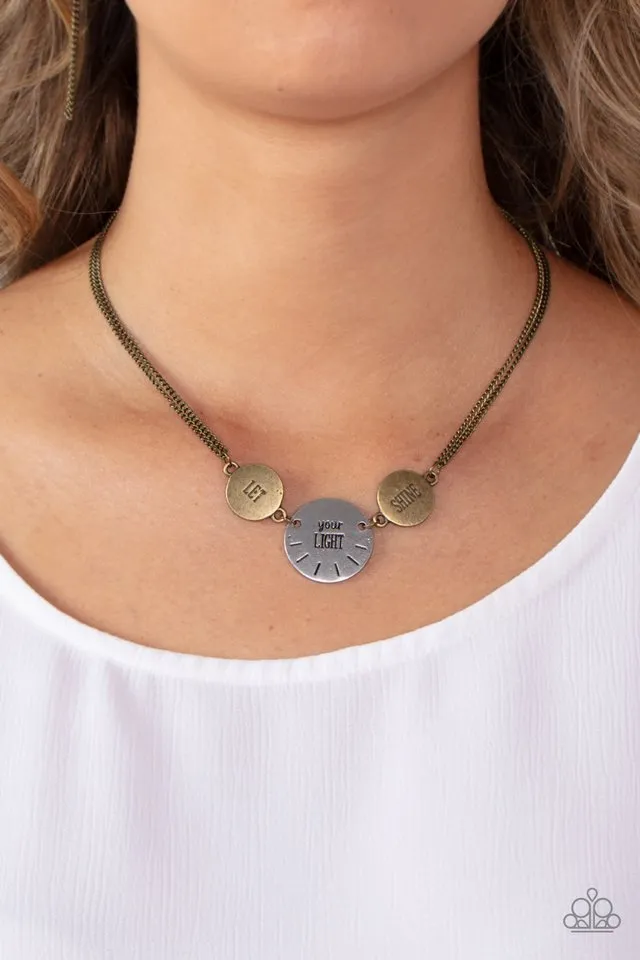 Paparazzi Necklace ~ Shine Your Light - Brass