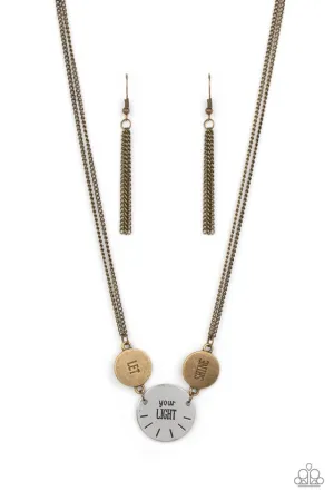 Paparazzi Necklace ~ Shine Your Light - Brass