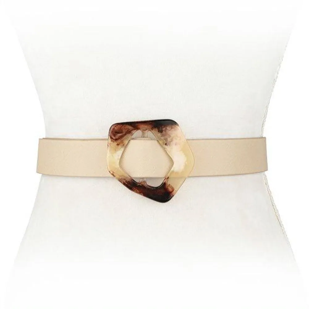 Pentagon Buckle Waist Belt
