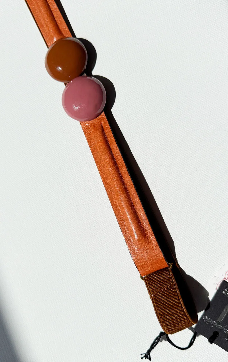 Pink tones- Elastic belt - modern shapes